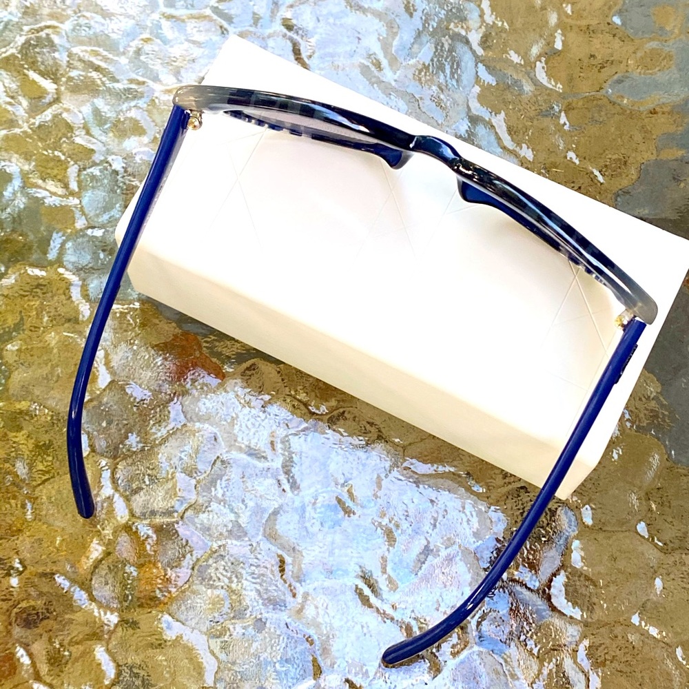 Christian Dior Blue Acetate Tie Dye Sunglasses - Picture 9 of 16